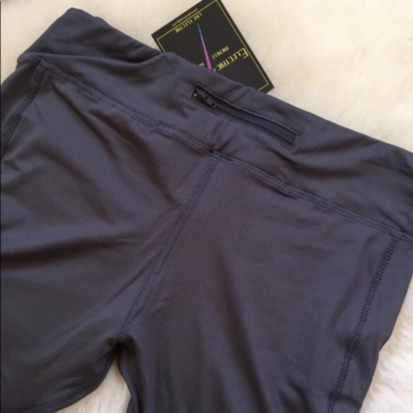 Electric Yoga Charcoal Motorcycle Yoga Leggings - Picture 5 of 6